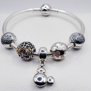 💫6pc Authentic Pandora DISNEY MICKEY BRACELET GIFT SET 🎁